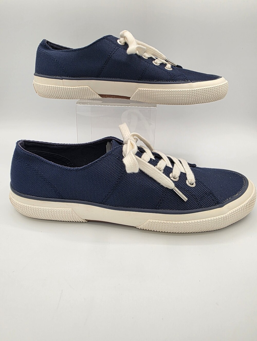 Lauren Ralph Lauren Jolie Navy Canvas Sneakers Size 7.5